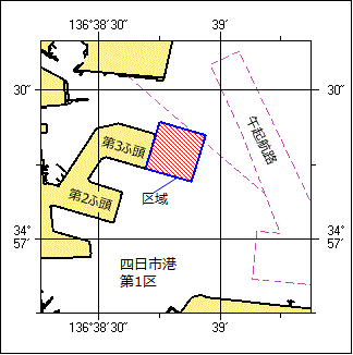 海上訓練位置図