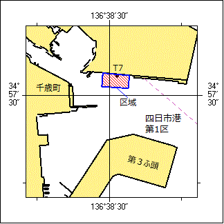 桟橋撤去工事位置図