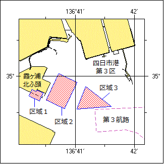 岸壁築造工事位置図