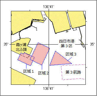 岸壁築造工事位置図