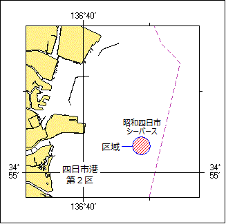 油濁防除訓練位置図