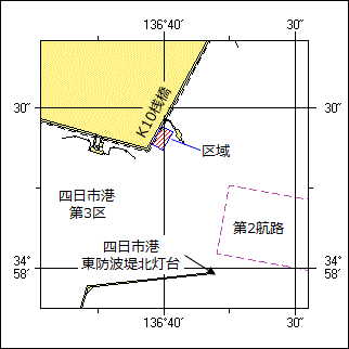 オイルフェンス展張訓練位置図