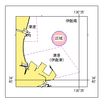 ヨットレース実施位置図