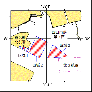 岸壁築造工事位置図