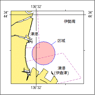 ヨットレース実施位置図