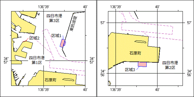防波堤改良工事位置図