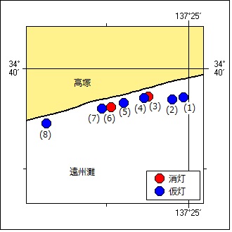 標識灯消灯等位置図