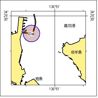 花火打上げ区域図