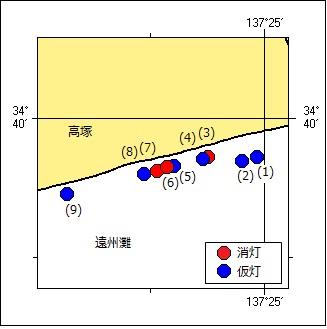 標識灯消灯等位置図