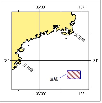 海底掘削作業区域図