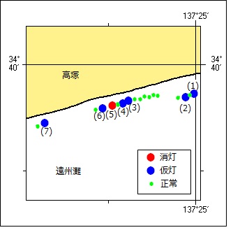 標識灯消灯等位置図