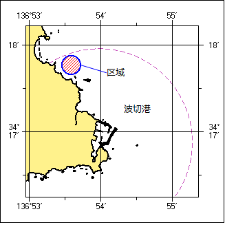 魚礁設置作業（波切港）