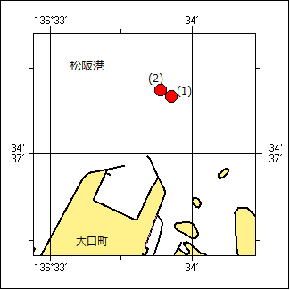 灯浮標交換作業位置図
