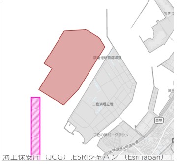 土砂投入作業区域