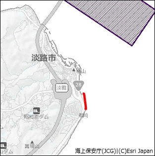 瀬戸内海−淡路島、岩屋港付近　護岸改修工事