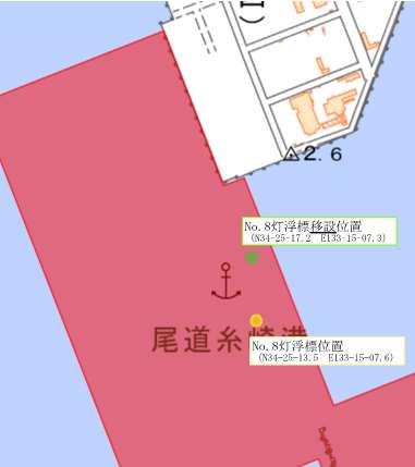 灯浮標位置図