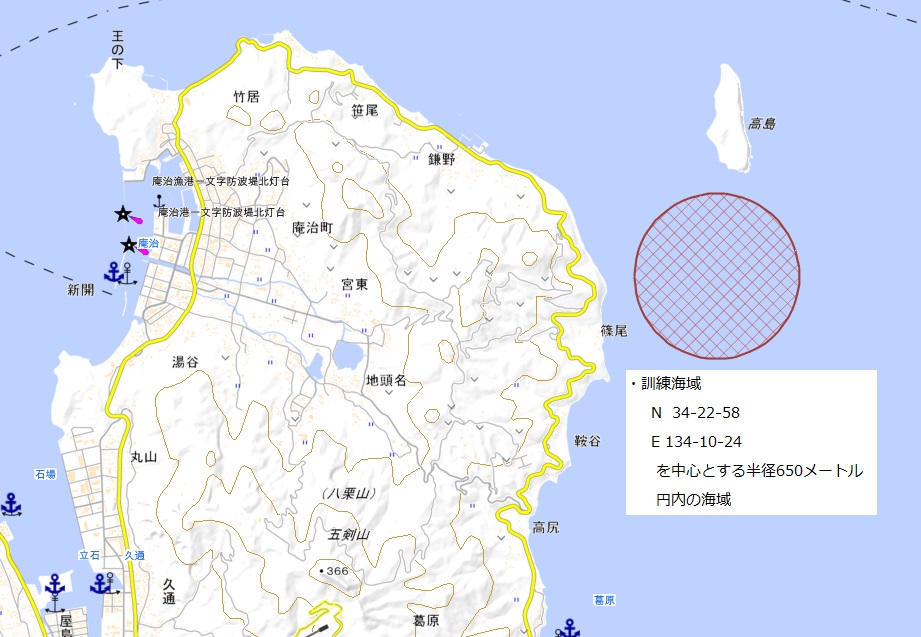 訓練海域図