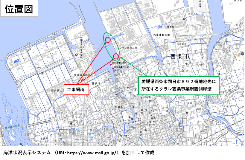耐震補強工事場所位置図