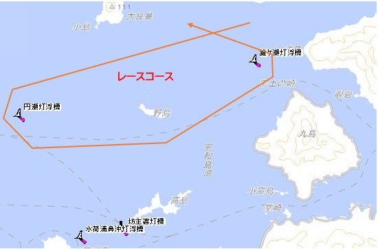 宇和島湾　ヨットレース