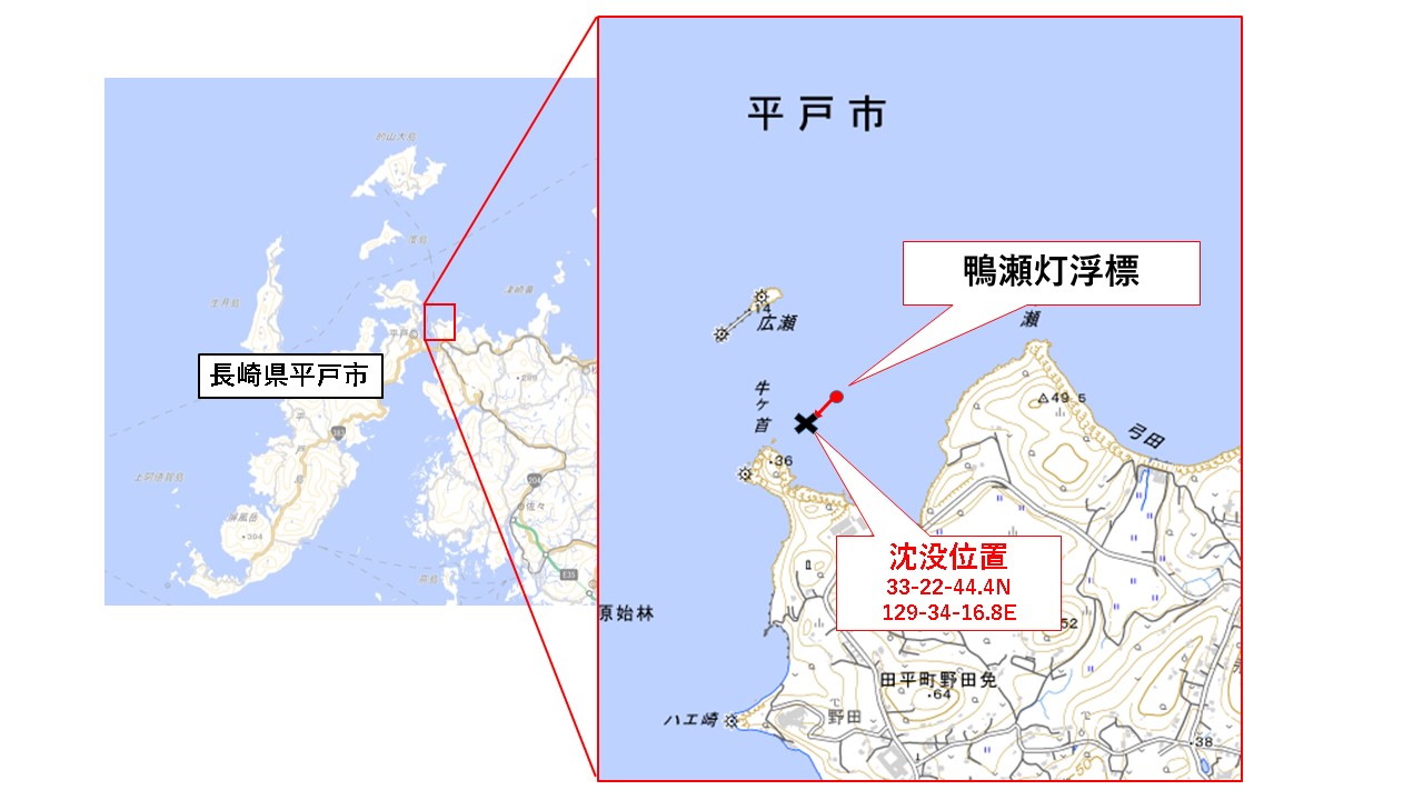 鴨瀬灯浮標位置