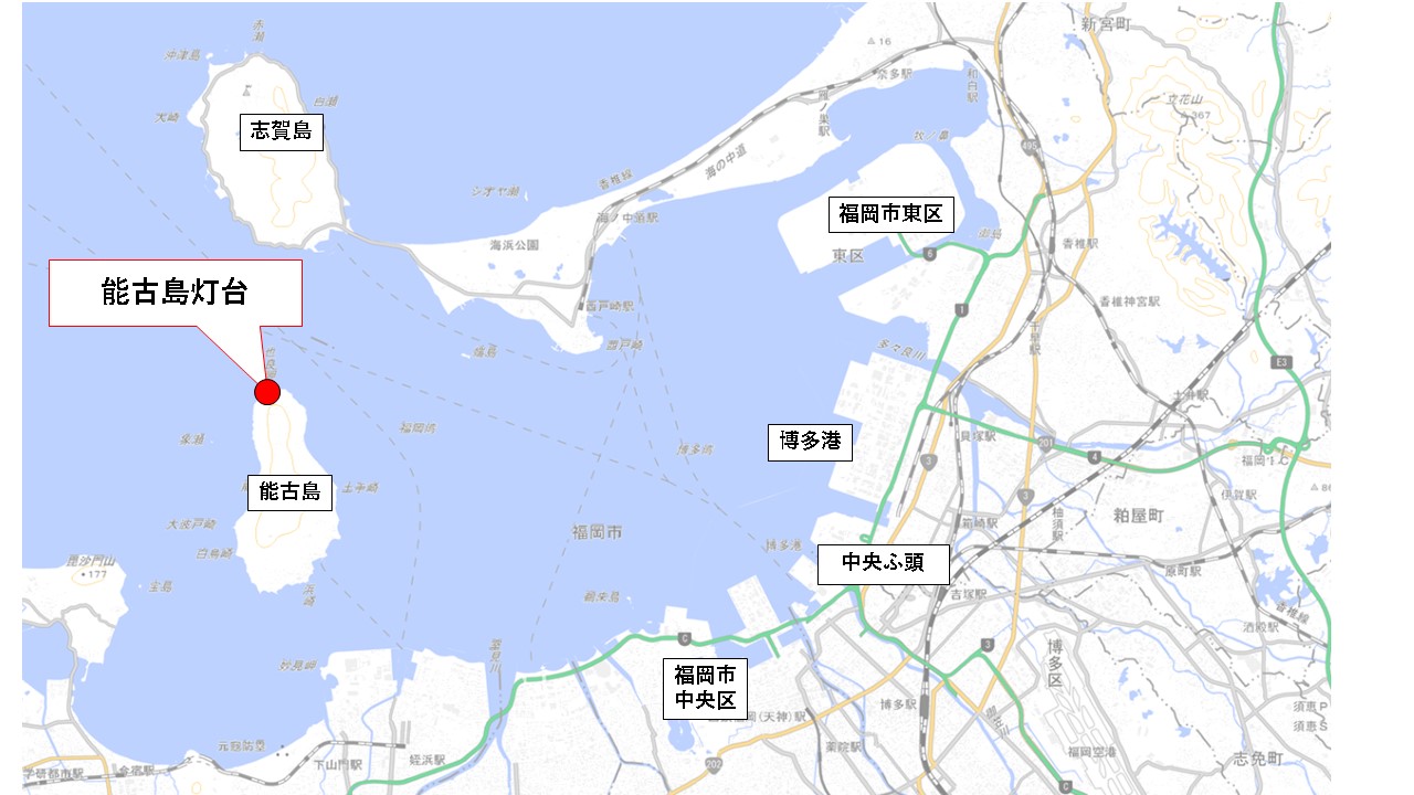 能古島灯台位置
