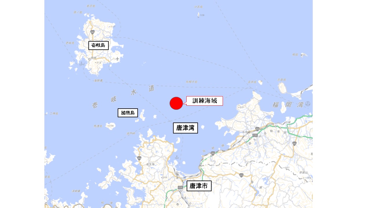訓練海域略図