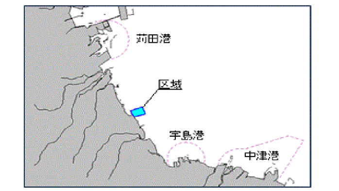 護岸築造工事位置図