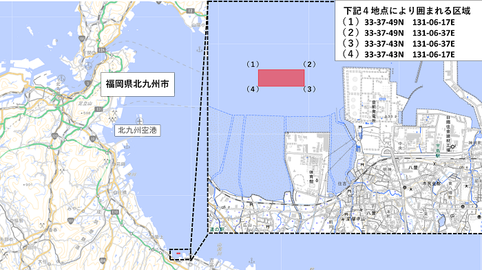 覆砂完了位置図