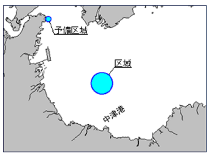 照明弾発射訓練実施位置図