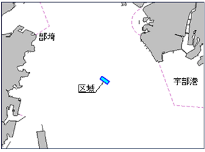 磁気探査作業実施位置図