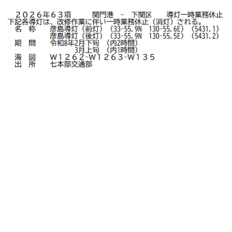 水路通報掲載内容