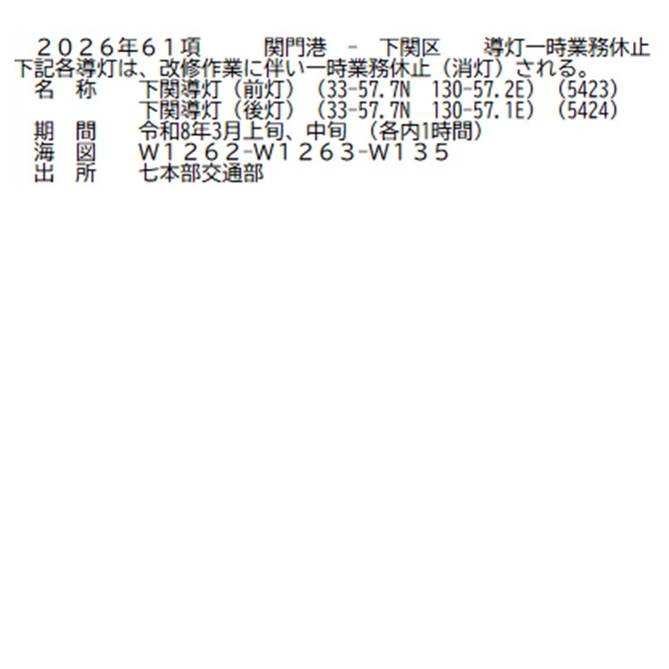 水路通報掲載内容