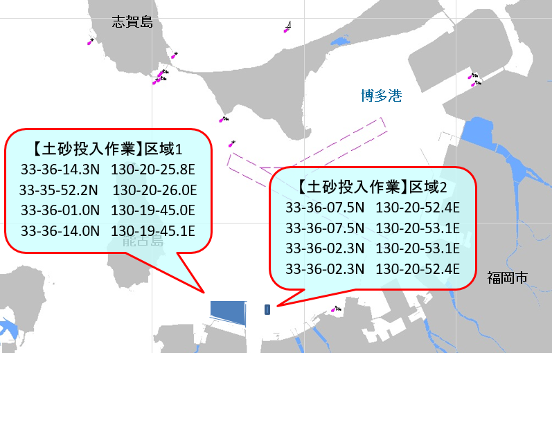 土砂投入作業