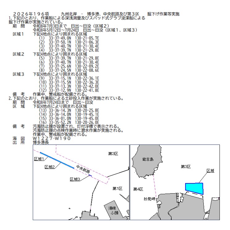 水路通報掲載内容