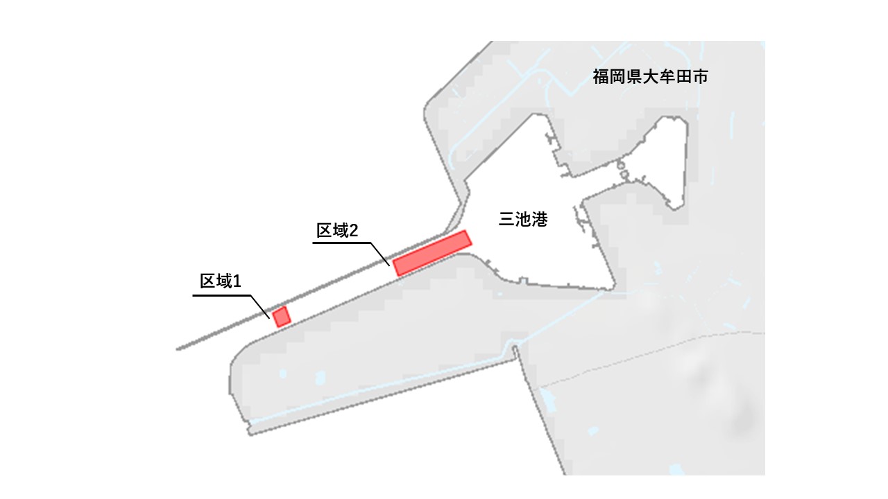 三池港航路測量位置図
