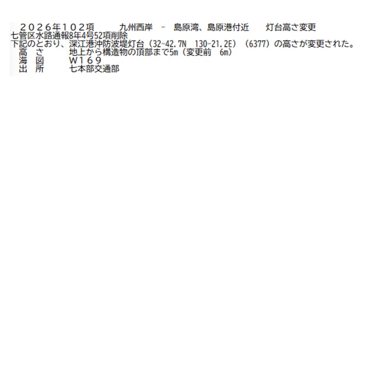 水路通報掲載内容
