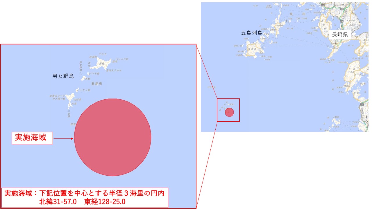 射撃訓練海域図