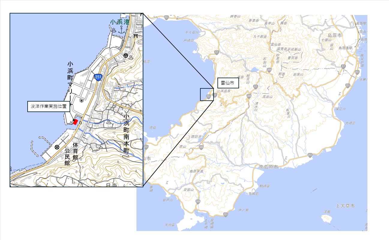 浚渫作業実施位置図