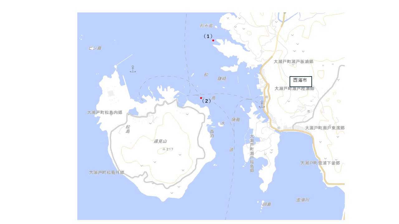 潜水作業位置図