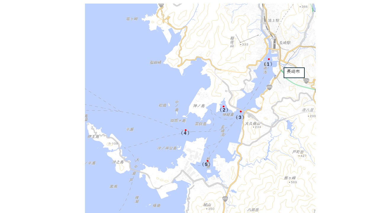 環境調査実施位置図