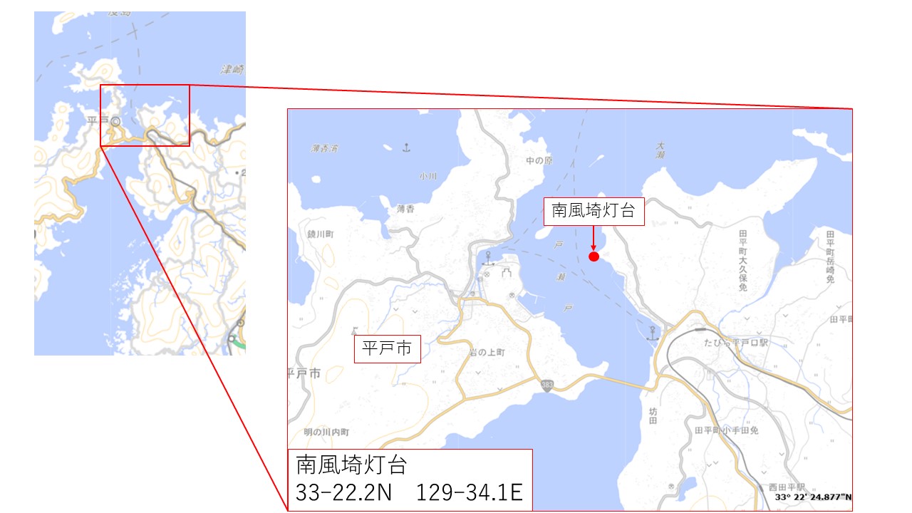 灯台位置図