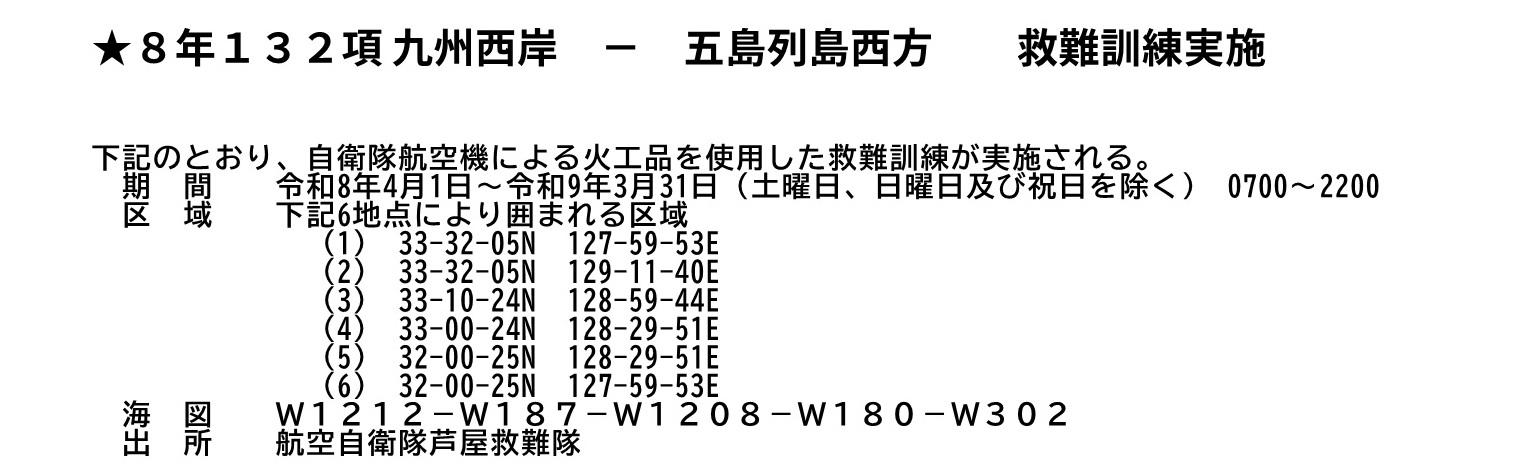 水路通報掲載内容