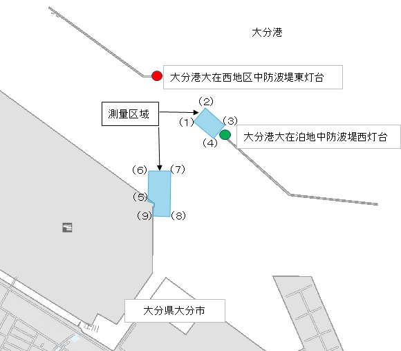 深浅測量位置図