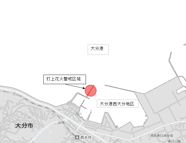 花火大会実施区域図
