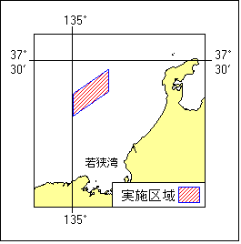 8年113項　本州北西岸若狭湾北方射撃訓練