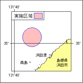 8年154項 本州北西岸 浜田港北西方 射撃試験