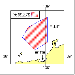 8年507項 本州北西岸若狭湾北方射撃訓練