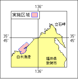 8年19項 水路測量 立石岬南西方、白木漁港及び付近