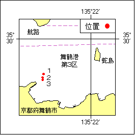 25号 413項 簡易灯付浮標一時撤去：舞鶴港、第3区