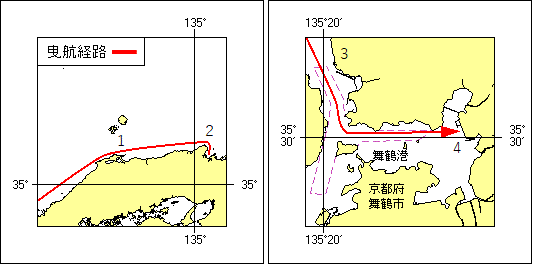 31号 492項 曳航作業 東播磨港～舞鶴港
